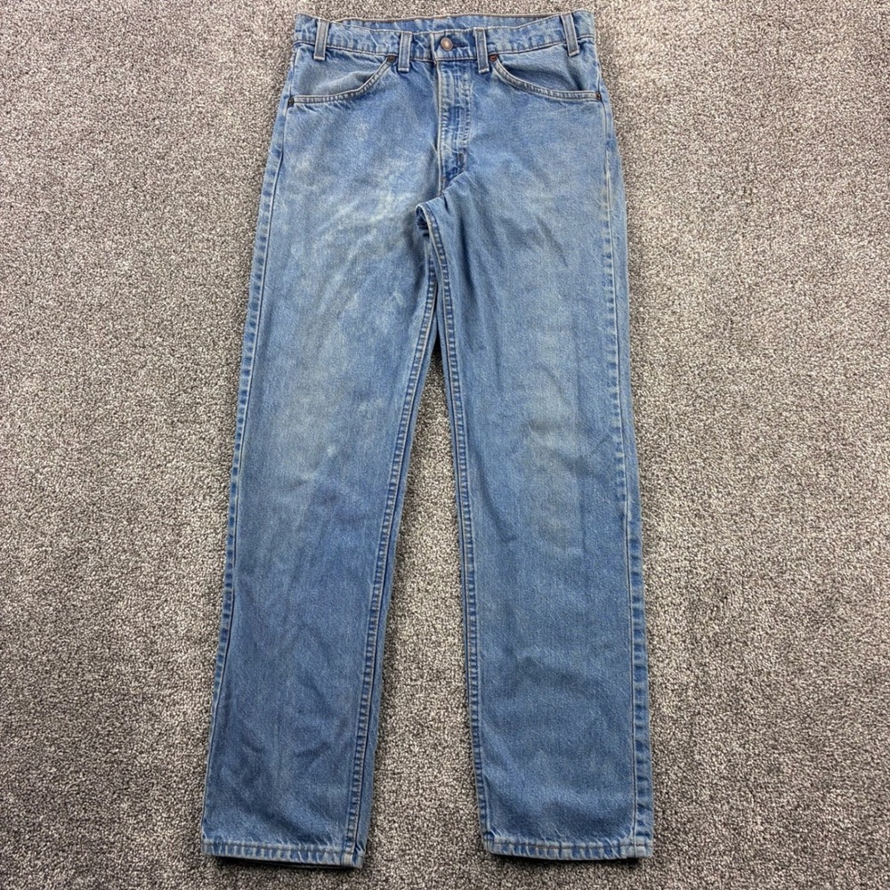 Vintage Levis Jeans Mens 32x32 Light Wash Denim 40508-0414 USA Made Straight Leg